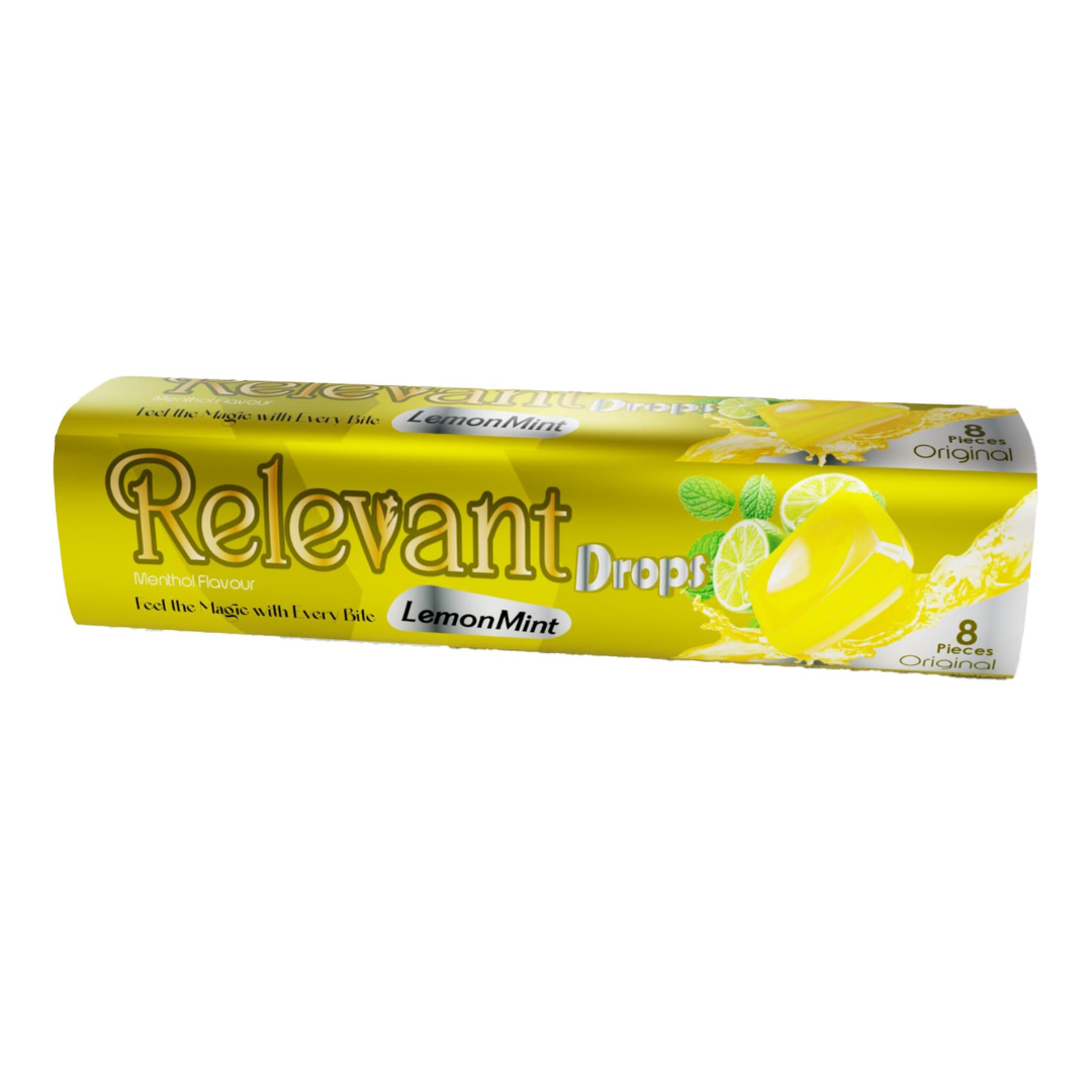 RELEVANT LEMON MINT DROPS 30G